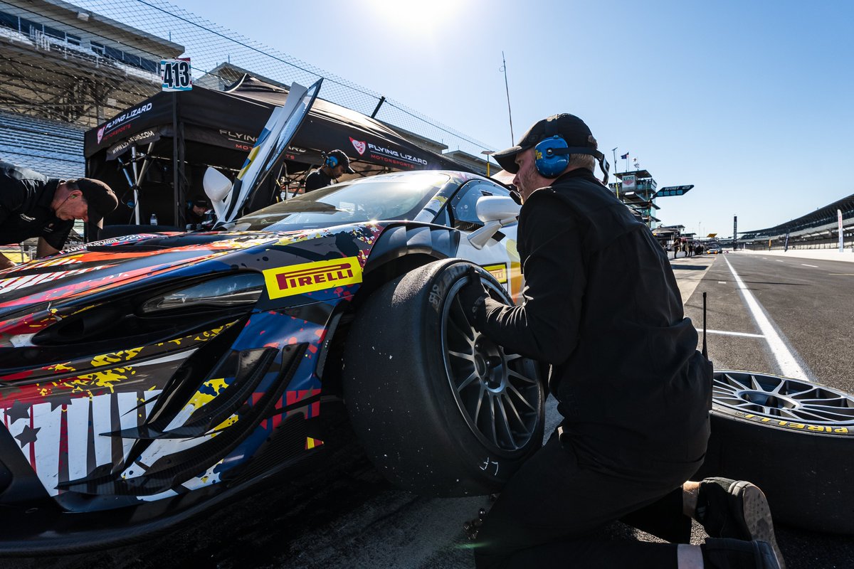 FlyingLizard_MS's tweet photo. The racing action begins today at 5:15 PM ET for McLaren Trophy race one at @ims!

Starting positions: 
P6 (PRO/AM) Evan King and Dominic Starkweather 
P1 (AM) Michael Suco and @DLaw544 
P6 (AM) Zach Lumsden

Watch live: https://t.co/Et5C0fQSWs https://t.co/Gxm8s41q5t