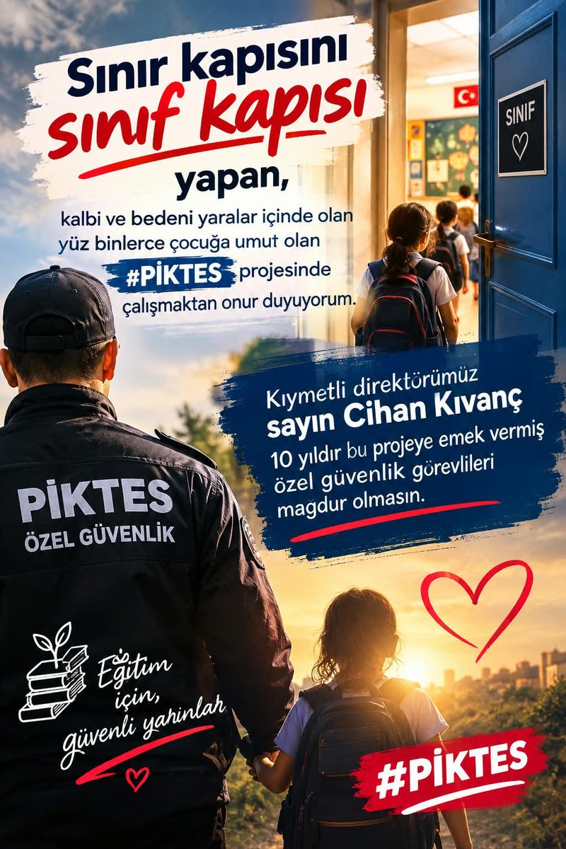 altunsay47's tweet photo. @chnkvnc Yıllardır okullarımızın güvenli limanı olduk
 Okullarımızı en güzel şekilde koruyup kolladık 
Yıllardır süren mağduriyetin içerisinde her alanda çözüm aradık 
Sayın müdürlerimiz sayın direktörlerimiz
Bizleri de 12 aylık Daimi istihdama dahil edin 
🔴 PİKTES ÖZEL GÜVENLİKLER https://t.co/HhiesFhU2a