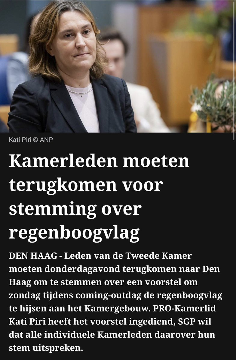 Rob_Roos's tweet photo. 🏳️‍🌈 De regenboogvlag is een anti-vrouwenvlag 

De institutionele vlag staat voor één regel: vrouwenrechten op sekse wijken zodra genderidentiteit in de weg zit. 
Sport, kleedkamer, gevangenis, lesbische geaardheid. De vrouw moet altijd inschikken. 

Dat hijs je niet aan de Tweede Kamer.
@2eKamertweets

https://t.co/CwlooV9B2E