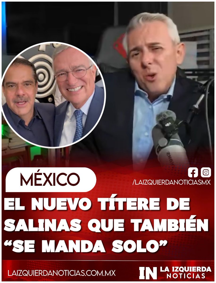 IzqNoticiasMx's tweet photo. RIDICULAZO… ‘El Pirrurris’ Luis Cárdenas, salió igual que Javier a la Torre, dice que “él se manda solo” y peor aún, que se fue a trabajar a TV Azteca no porque esté buscando chamba o un hueso… “Mi integridad, independencia y libertad no están en juego y tampoco a la venta”. Pobre ridículo. Hoy está convertido en un sirviente de los intereses de ‘La Perrita de Trump’ y siempre ha estado al servicio de la ‘mafiocracia’ del país. ¿Cuál libertad?