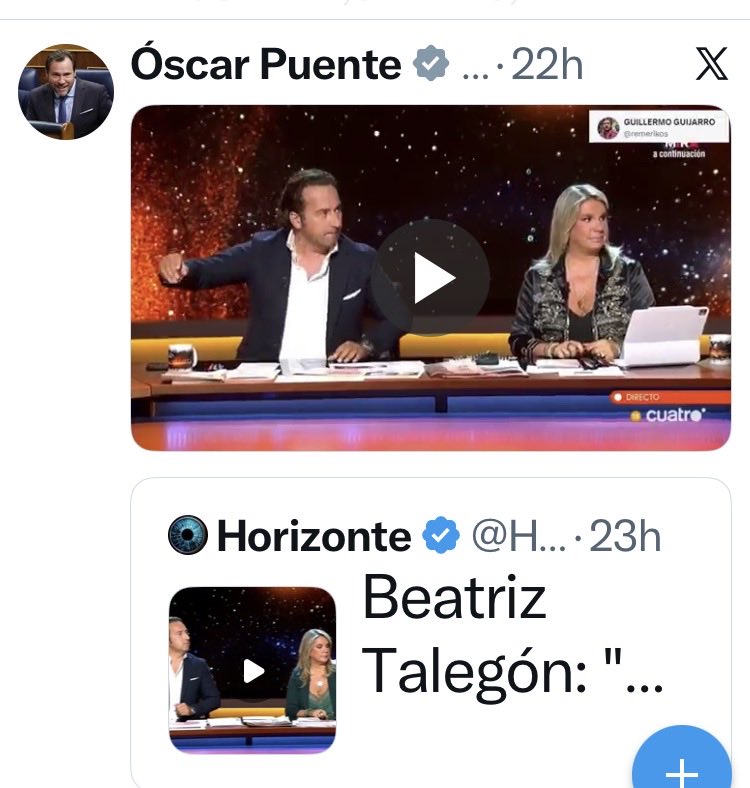ponmeuntinto's tweet photo. El MISERABLE de @oscar_puente_ Ha publicado un vídeo fake de #Horizonte haciendo creer a los borregos que le siguen que se emitió anoche y que se reían de la muerte de Maricarmen. Los miles de mononeuronales han linchado al programa y a algunos de sus protagonistas. Mafia Pura. https://t.co/gq1mjwpCT2