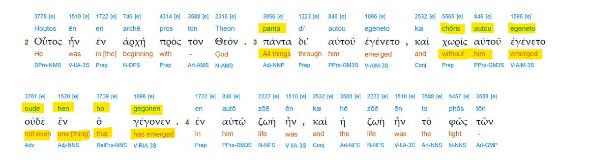 CommonLoon's tweet photo. @ScottBennet0245 @AbaddonSpeaks Those pesky Greek disciples of John were always forgetting vital words at the beginning of their greatest and highest Christological work... Typical metaphysical pagans am I right? 😂😂 Glad JW fixed it for them 1,920 years later, that could have been really bad! https://t.co/UA8bVcfNQP