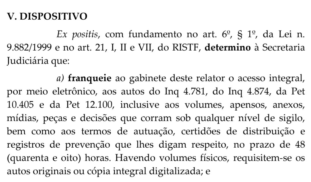 hugofreitas_r's tweet photo. 🚨 Ministro Luiz Fux ordena que o Inquérito 4.781 (o famoso, "das Fake News", a.k.a. "Inquérito do Fim do Mundo") seja digitalizado e disponibilizado a ele na íntegra https://t.co/ZG29hD3OFE