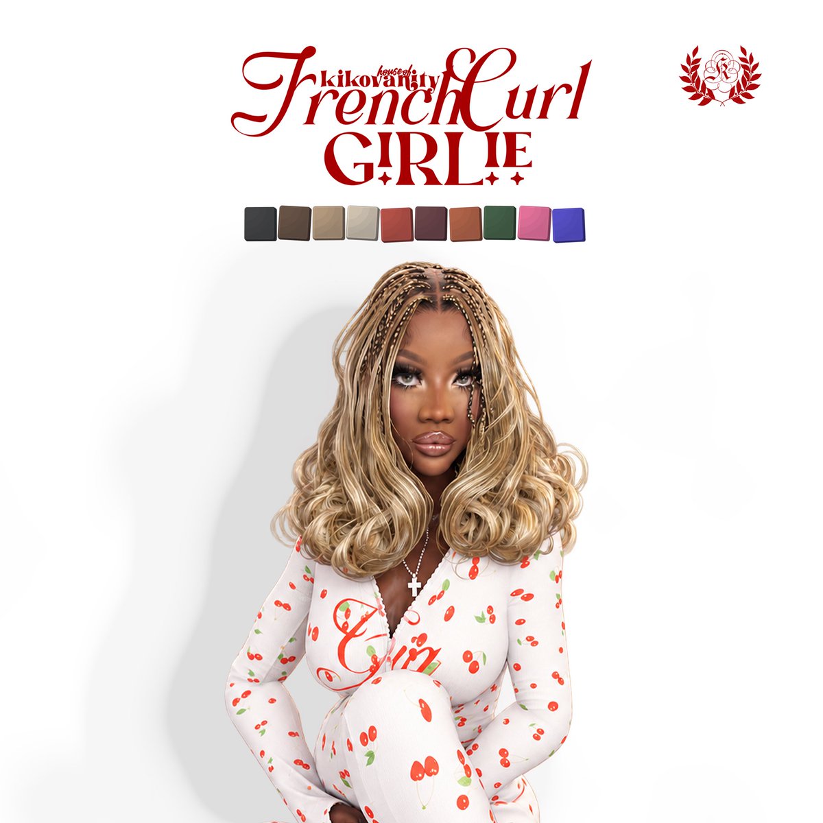 kikovanity's tweet photo. hello beauties! 💋🎀 my french curl braids are officially OUT NOW! ♡ 🥹💗

i put so much love into these braids &amp; their textures! i hope you beauties enjoy them! ♡

💌 download: https://t.co/5HSQLcHlMQ

#TheSims4 #Sims4CC #Sims4Hair #BlackSimmers https://t.co/KtqmmKFGzF