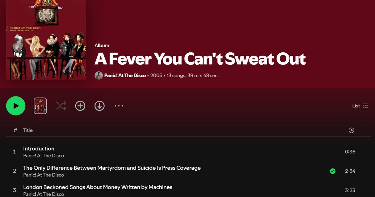 PrinceTorian24's tweet photo. Torian's Retro Album Reviews - A Fever You Can't Sweat out is a 10/10 great album from Panic At The Disco man favorite song from this A Fever You Can't Sweat Out is Lying Is The Most Fun a Girl Can Have Without Taking Her Clothes Off https://t.co/knMF1EVocb