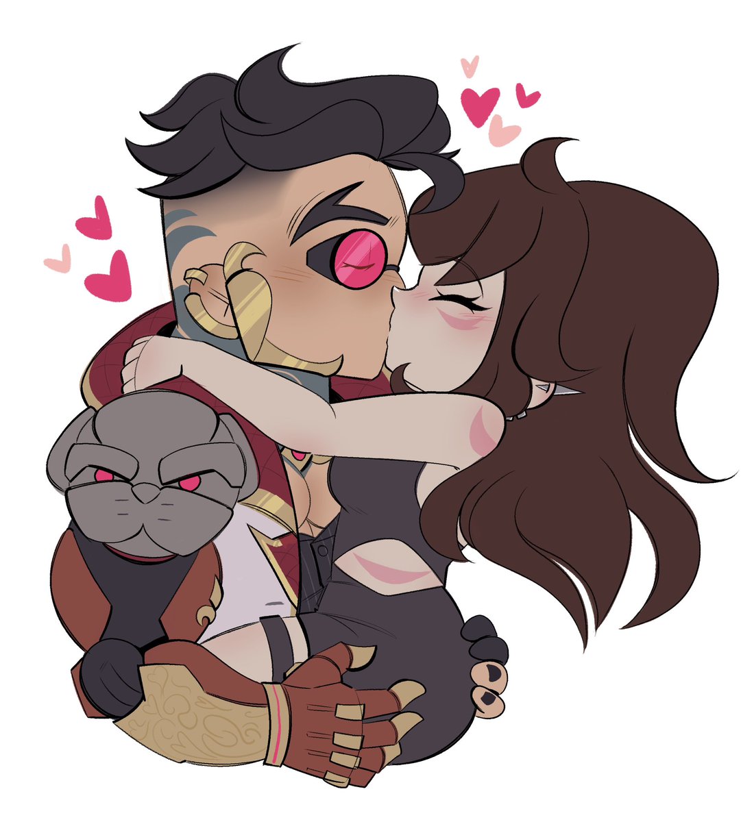 lullxious's tweet photo. lil smooch lil chibi phreakclaw ❤️🩷 https://t.co/HdtZZFKTN1