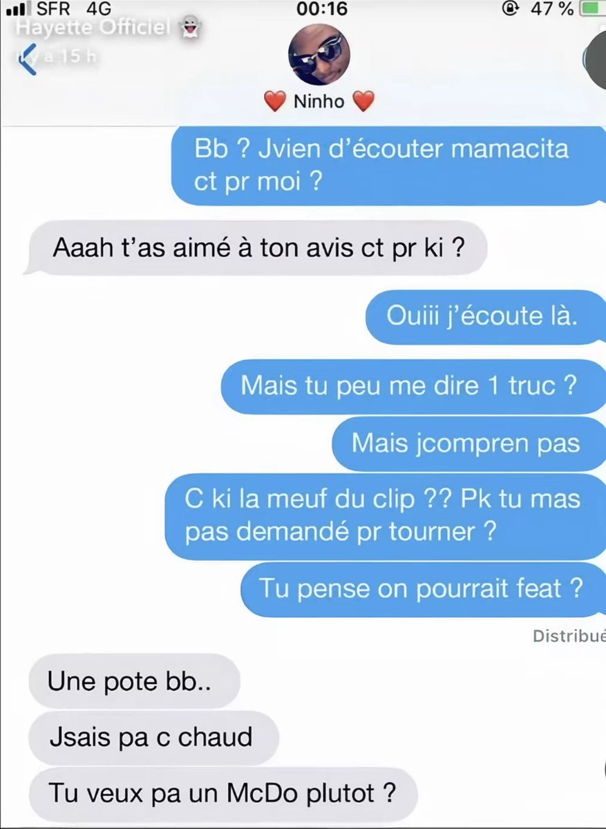 Benramine_'s tweet photo. parfois j’y pense et en vrai de vrai ninho c’est vraiment un fou ptdrrrrrrrr la conv avec hayette « tu veux pas un mcdo plutôt » « laisse nous du temps ma boulette » azy 😂😂😂😂😂 https://t.co/Dd3NE3qgzH