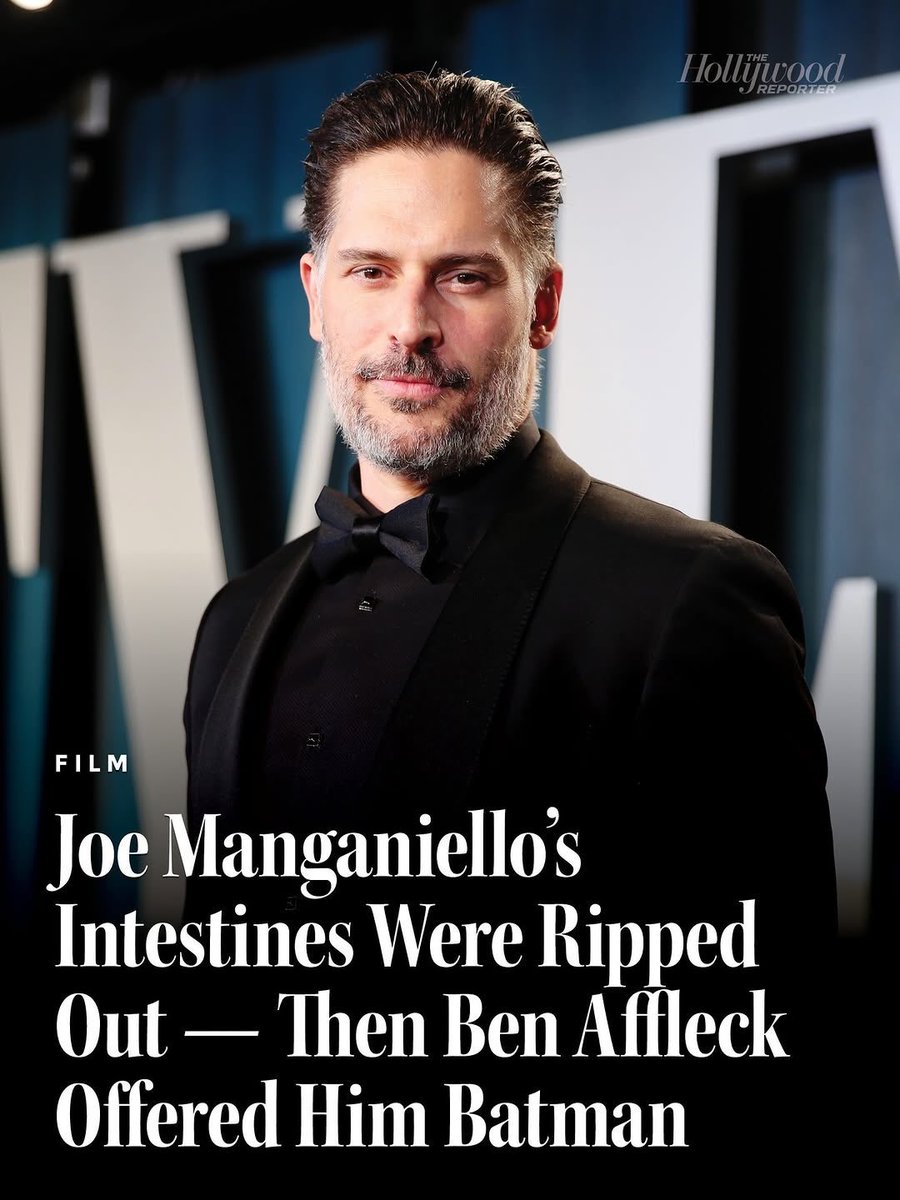 JoeManganiello's tweet photo. THE HOLLYWOOD REPORTER with a graphic first look at the difficulties I faced while attempting to show up to play Deathstroke in Ben Affleck’s Batman with an ostomy bag after having my large intestine amputated and losing 60 lbs…the link is an exclusive portion of the first chapter of my memoir BLOODLINES…

https://t.co/xn3lnu6InE