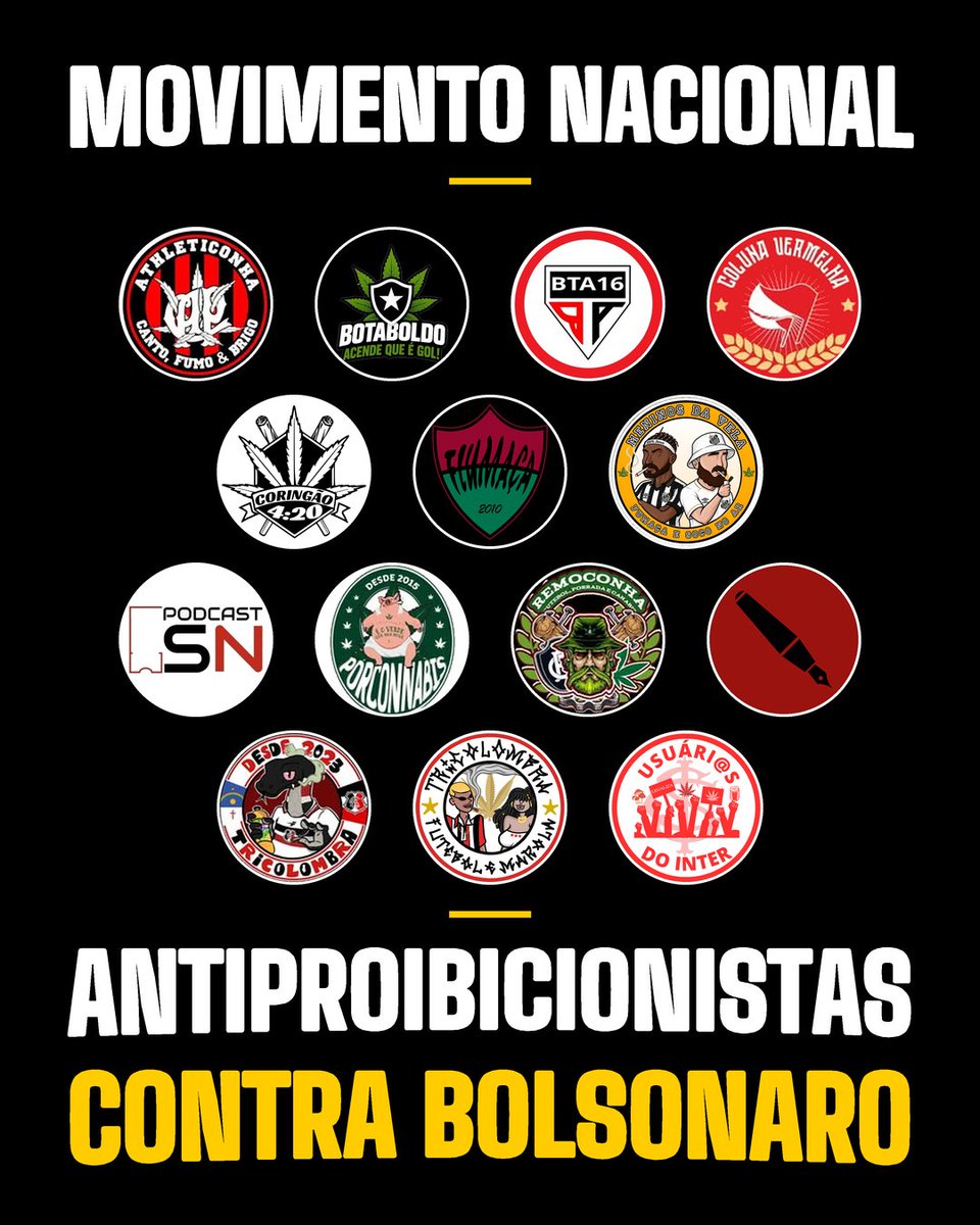 Meninosdavela's tweet photo. Manifesto dos coletivos antiproibicionistas. 
A guerra às drogas encarcera e extermina o jovem preto e periférico. Bolsonaro e seu campo sempre foram contra a descriminalização. Ainda dá tempo de reverter: participe, converse com a quebrada, vote.

Organize-se, use sua influência, dialogue em sua quebrada.