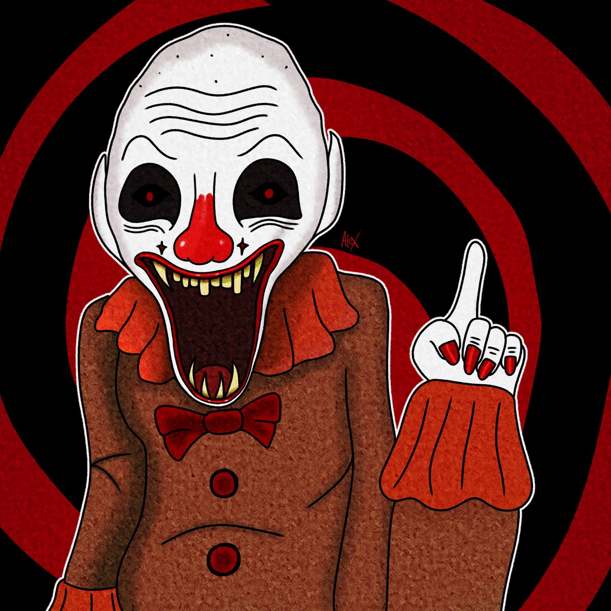 Iggymuncher72's tweet photo. Day 8: The Friendly Clown
#digitalart #monster #Halloween #clown #smallartist https://t.co/lGBawr9xoG
