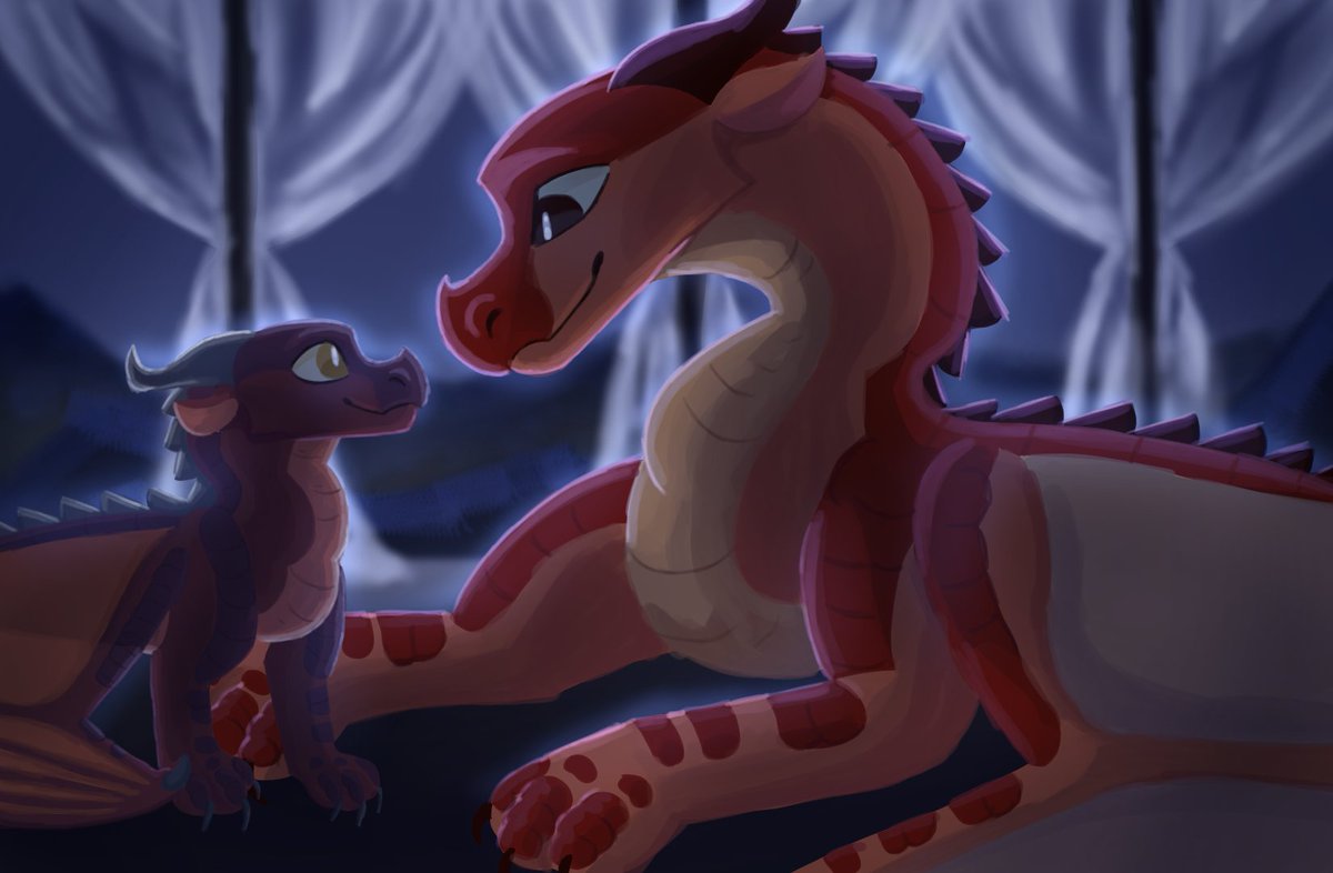 5rcane's tweet photo. Father/son reunion
#wingsoffire #wof https://t.co/Tx9KeQhvSM