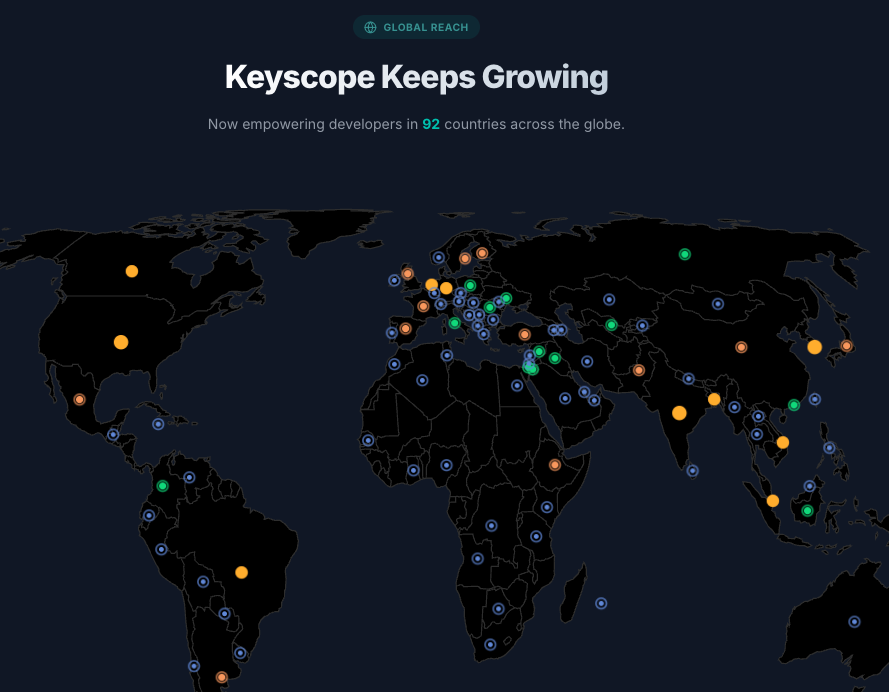 keyscope_dev's tweet photo. Keyscope Progress:
• Global Reach: 92 countries
• Downloads: 1,600+ (+600 in the last 30 days)
Thank you to everyone following this journey. Next milestone: v0.50.0.
#Keyscope #KeepsGrowing https://t.co/owy2zKu3bK