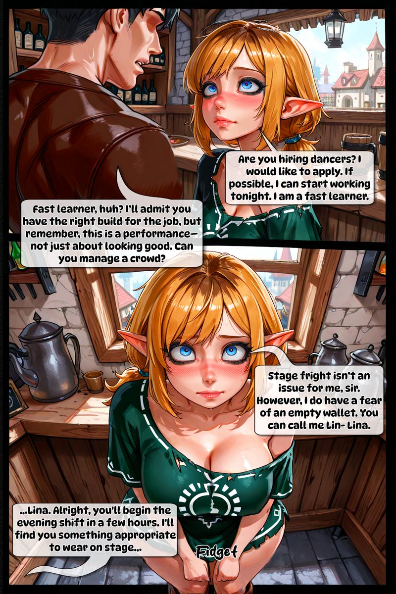 amanofthetrash's tweet photo. Triforce of Curves Ch2 - Part 2 https://t.co/b4GMDqN0OH