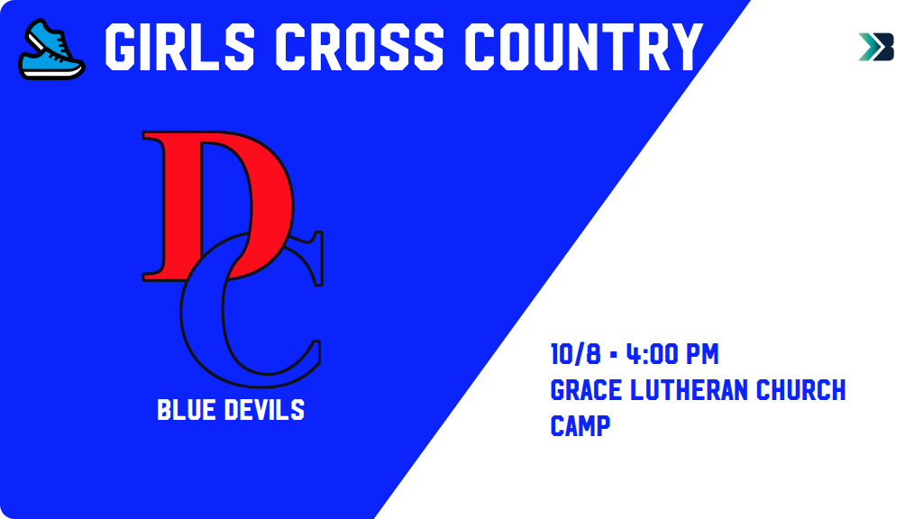 BlueDevilXC's tweet photo. Girls Cross Country (Varsity) Meet Day! - Check out the event preview for the Davenport Central Blue Devils. It starts at 4:00 PM and is at Grace Lutheran Church Camp. https://t.co/VYgWZkP0Gk