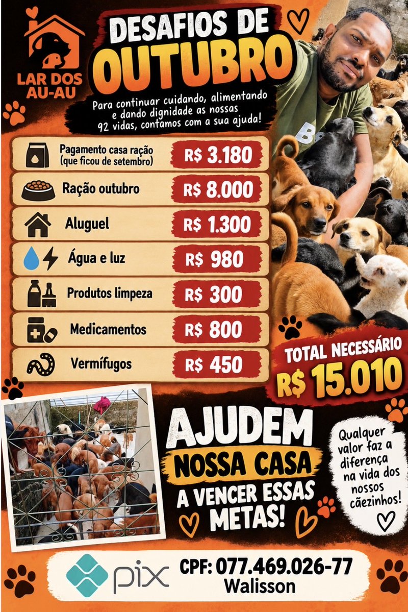 Wborgesprotecao's tweet photo. Vamos dividir as metas pro aluguel falta R$235 vamos que vamos pra abrirmos da água https://t.co/MylxpSSzPe