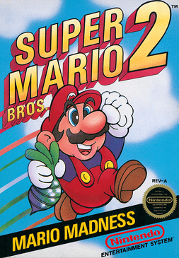 landofthe80s's tweet photo. On this date in 1988, Nintendo released "Super Mario Bros. 2" in North America, giving players a very different Mario adventure filled with turnips, vegetables and enemies that could be picked up and thrown. 

BITE-SIZED FACT | The game was actually adapted from Nintendo's earlier Japanese title "Yume Kōjō: Doki Doki Panic," with Mario characters replacing the original game's characters for the North American release. #80s