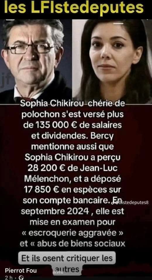 KermitBlues's tweet photo. @Gas13Fabre @Prefet01 Contrairement à ces deux raclures Lfislamistes d'extrême gauche, ce n'était pas pour S'ENRICHIR PERSONNELLEMENT.....!! https://t.co/6c0a4cgTbx