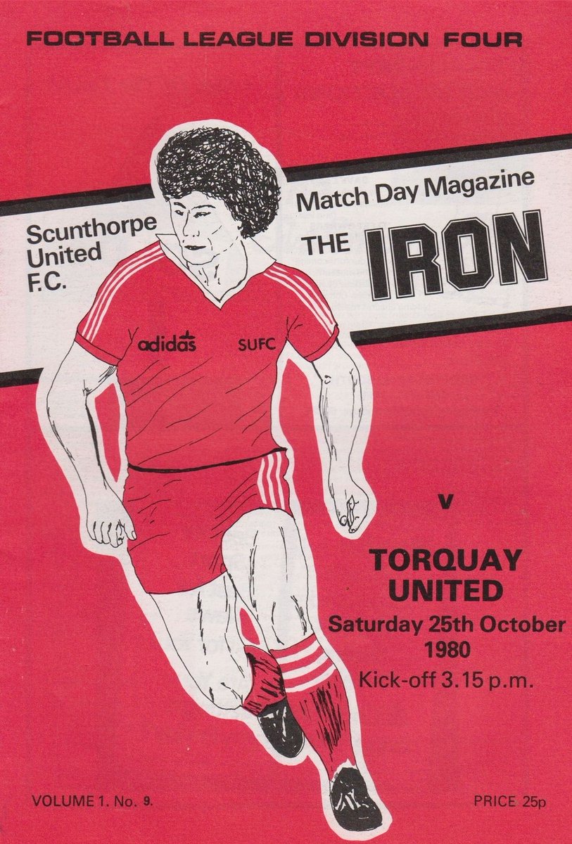 footballmemorys's tweet photo. Programme cover for the Scunthorpe United v Torquay United clash back in 1980

#SUFC #ScunthorpeUnited #Iron #TUFC #TorquayUnited  #TheGulls #Programmes https://t.co/Iz1G6pk8Pg