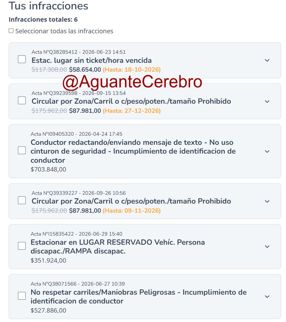 AguanteCerebro's tweet photo. Son de cuarta!
El vehículo en el que se mueven tiene 1,8 millones de pesos en multas de tránsito.
Paguen!