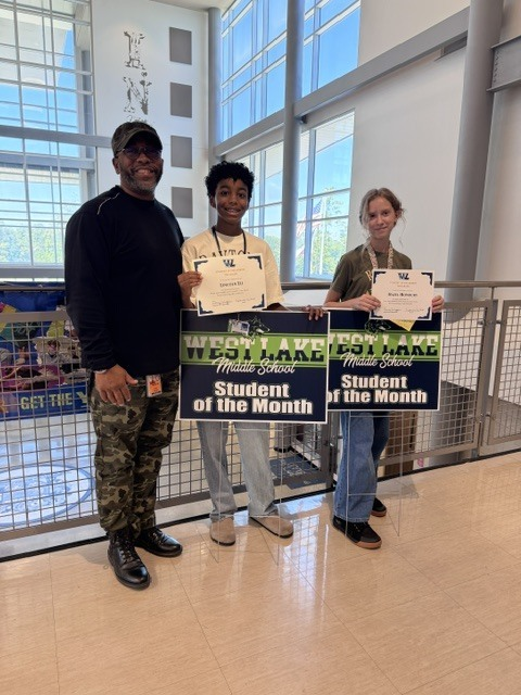 HumbleISD_WLMS's tweet photo. A big West Lake shoutout to our September Students of the Month! 🐺🎉 Your kindness, hard work, and positive attitudes make WLMS a better place every day. We’re so proud of you! 💙 https://t.co/o8CSfdThWm