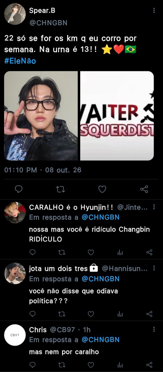 lyaeusbccs's tweet photo. one tweet au — #Seungbin
#EleNão !! #STAYScomLULA https://t.co/WoHwvOH4h8