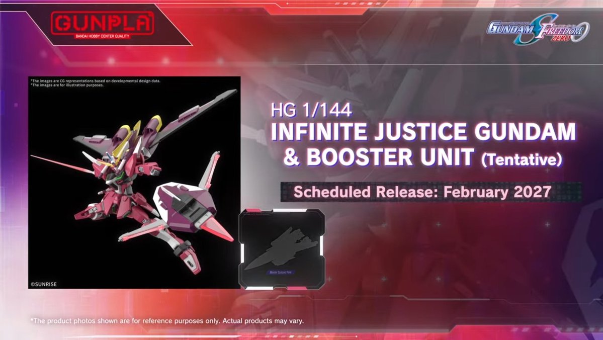 JosephH32149678's tweet photo. Gundam Seed Freedom Zero new reveals of new 
HGCE Infinite Justice Gundam &amp; booster unit 02/27
HGCE 1/144 Gouf Ignited custom 04/27
HGCE 1/144 Murasame Kai(Early production type)12/26 https://t.co/SmryuTyorq