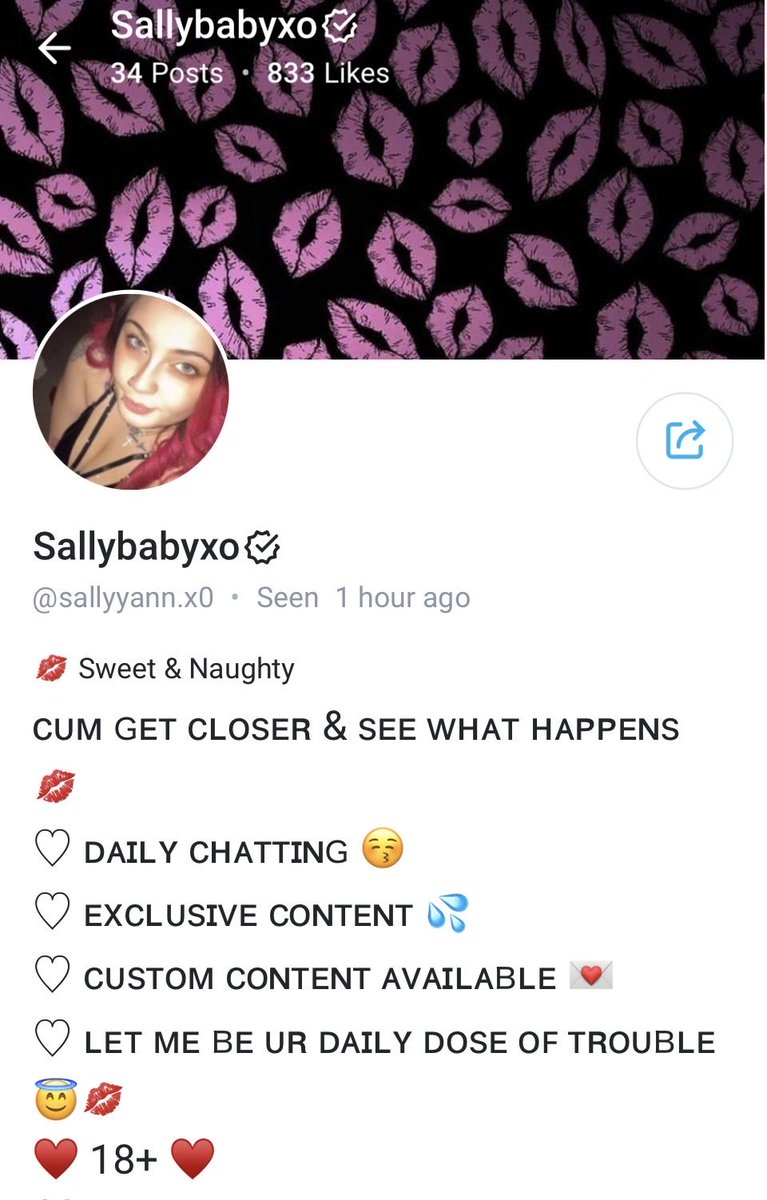 LilSallyx3's tweet photo. Dont forget to go add me on my other accounts and sub to my OF💕😘💞

#OnlyFans
#OnlyFansCreator
#OnlyFansModel
#NSFW
#ContentCreator
#OnlyFansPromo
#ExclusiveContent
#AltGirl
#thick https://t.co/FuQ33mToCA