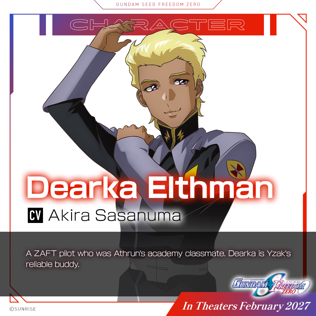 SEED_HDRP's tweet photo. ◤ 機動戦士ガンダムSEED FREEDOM ZERO ◢

<<CHARACTER>>

イザーク・ジュール
Yzak Jule

ディアッカ・エルスマン
Dearka Elthman　

https://t.co/1D2zFtBb5r

#SEEDFREEDOMZERO #ガンダムSEED
🎬2027年1月15日(金)劇場公開 https://t.co/Xv892WG0NW