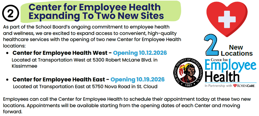 SDOC_Careers's tweet photo. Your health, closer to home! 🩺✨ We're excited to share new Center for Employee Health site openings, helping make healthcare more convenient and accessible for our employees. 💙

Find out more at https://t.co/i8zJob41yB

#WeAreSDOC https://t.co/FosFOmIJKk