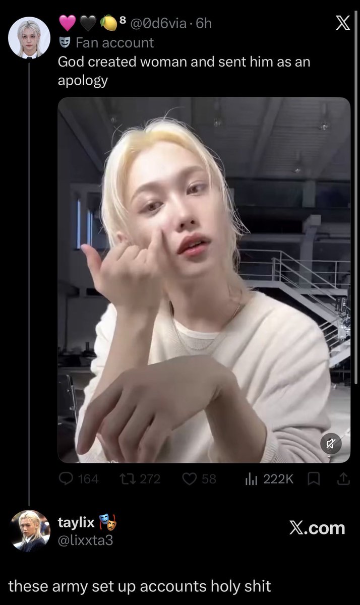 lixxta3's tweet photo. shameless army set up accounts when you expose them holy shit https://t.co/MeHPiSwQRP