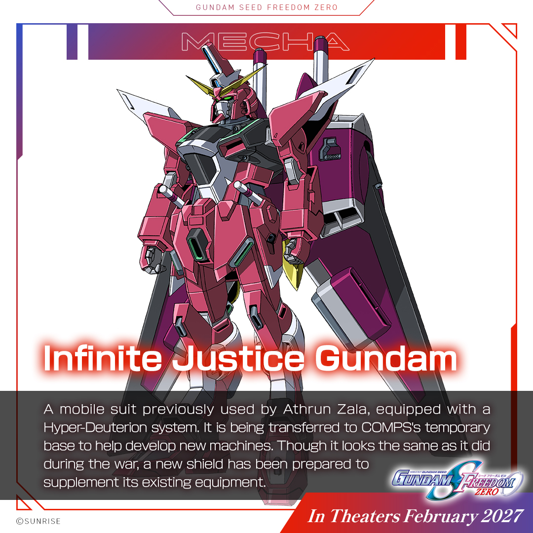 SEED_HDRP's tweet photo. ◤ 機動戦士ガンダムSEED FREEDOM ZERO ◢

<<MECHA>>

ストライクフリーダムガンダム
STRIKE FREEDOM GUNDAM

インフィニットジャスティスガンダム
INFINITE JUSTICE GUNDAM

https://t.co/1D2zFtBb5r

#SEEDFREEDOMZERO #ガンダムSEED
🎬2027年1月15日(金)劇場公開 https://t.co/QBQ1tFCrpi