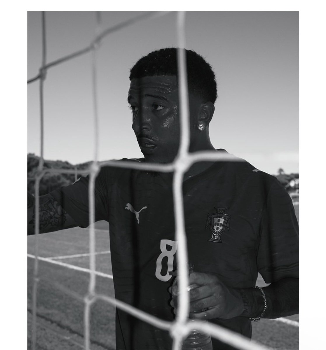speedlne's tweet photo. Sancho on Instagram wearing his Idol Cristiano Ronaldo’s Sporting CP Jersey https://t.co/Ky57PzpHhX