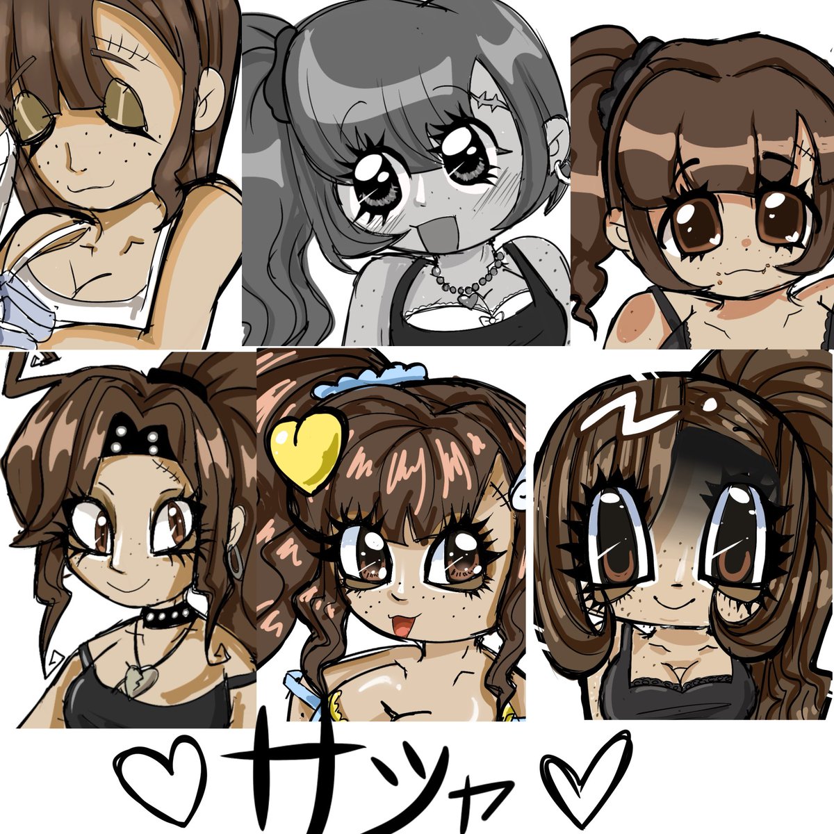 Nillanusu's tweet photo. Every time I draw myself I draw myself differently because I don’t have a set perception of myself and the way I choose to draw myself depends on my mood and my perception of myself. https://t.co/yPeKRmD09Y