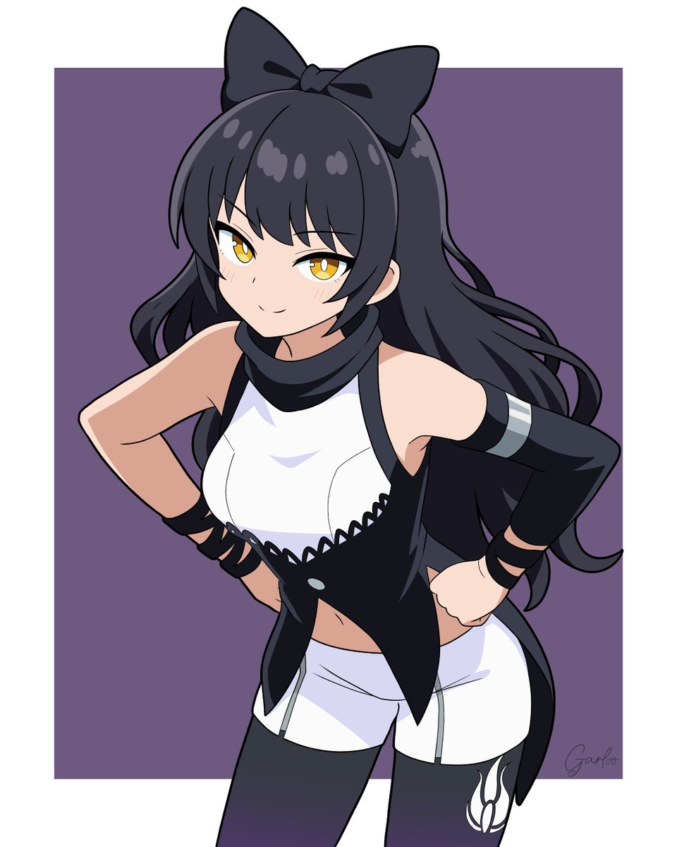 Garloo2's tweet photo. Inktober Day 8: Blake Belladonna - RWBY https://t.co/lAFb5oQGXy