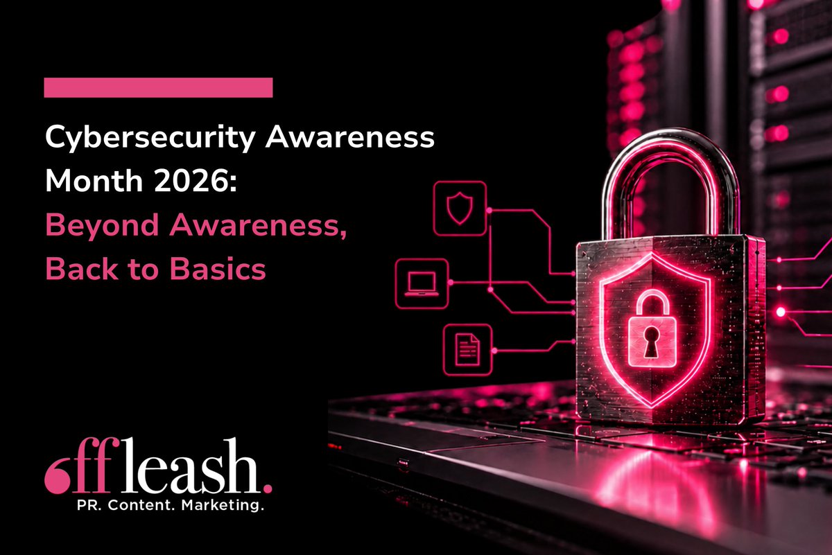 offleashpr's tweet photo. 🔒 It’s Cybersecurity Awareness Month! AI is changing the game, but the fundamentals still matter.

In our latest blog, Offleash Partner and Cybersecurity Practice Lead @Tanaya_Cook explores why we should embrace what’s next without forgetting what works –  because you can’t “AI your way out” of poor cybersecurity practices.

Read more: https://t.co/xuqlW97Gxh #CybersecurityAwarenessMonth