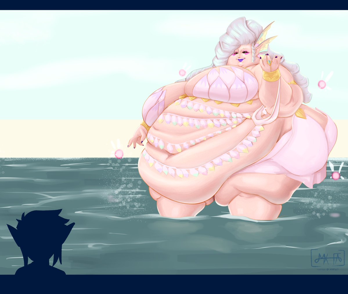 MxFa7's tweet photo. CM Link goes to visit the big fat fairy fountain https://t.co/vCjLTyHcJW