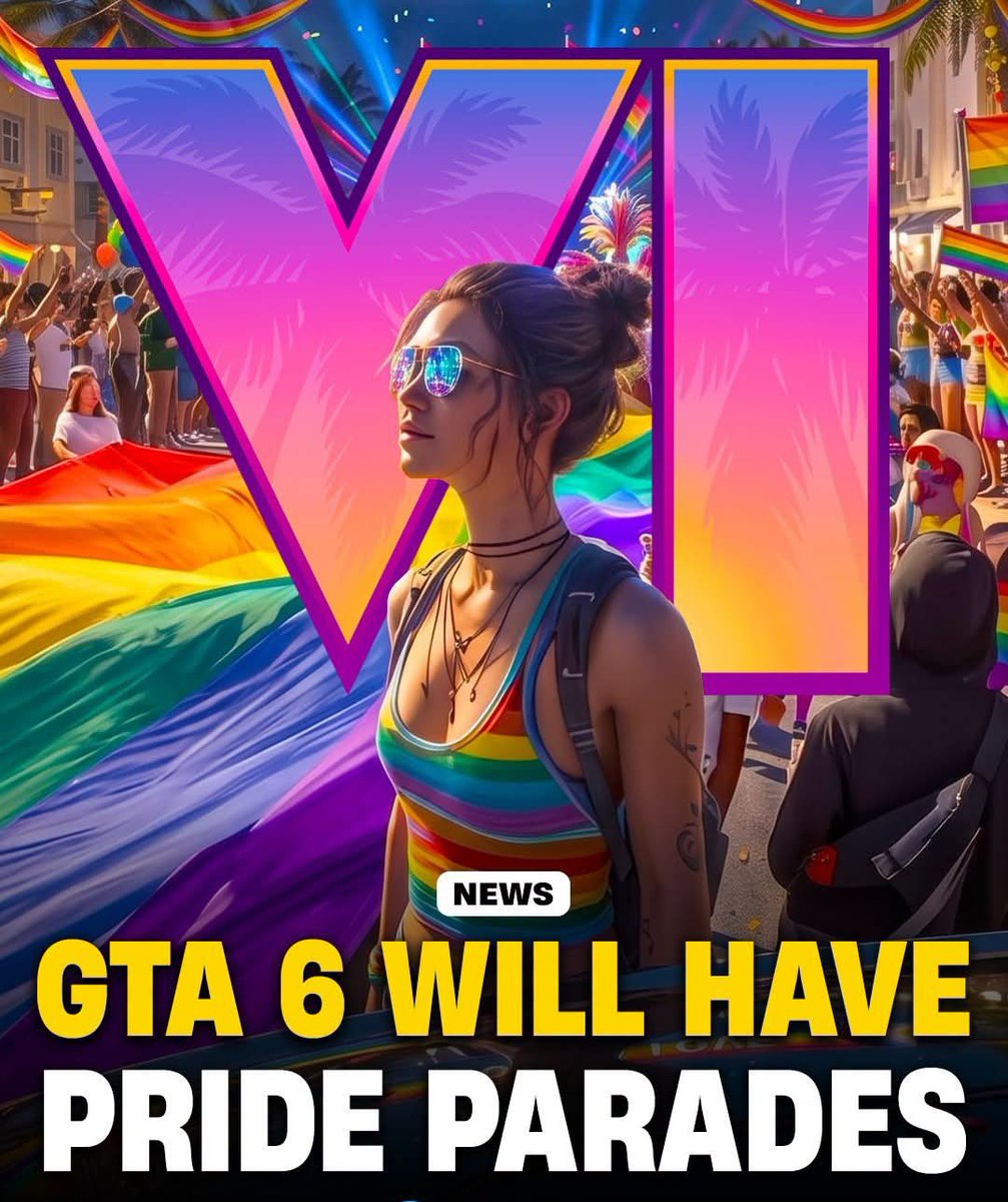 Kerso_x's tweet photo. In 2016 Stockholm Pride made a GTA 5 mod with a pride parade in Los Santos. They had to make the whole parade indestructible so GTA players wouldn't blow it up. 💀 #GTA6 #GTAVI https://t.co/8AX0Zc9cHV
