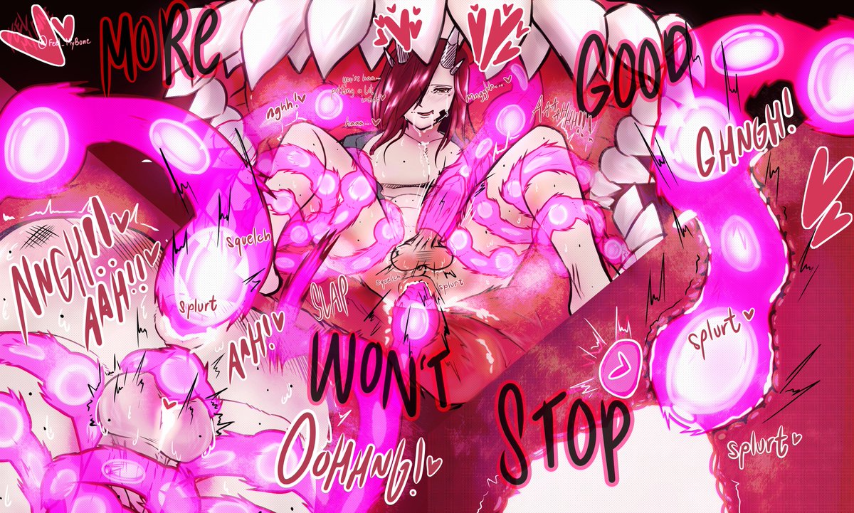 Feel_MyBone's tweet photo. Mimic Pumping its Suspicious Pink Liquid part.2 <3 

More cum harvesting and breeding his lover with textured tentacles, Moivan enjoys liquid getting pumped into him <3

.
. 
. 
. 
. 
. 

#nsfw #R18 #Male_only #Monster #Monster_fuck #Mimic #Art #NSFW #Tentacles #Large_tongue https://t.co/TCWKbqIIqD