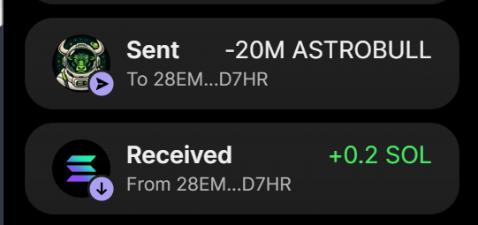 AstrobullSOL's tweet photo. ✅ 20 MILLION $ASTROBULL PURCHASED FOR 0.2 $SOL 

Buy on 𝕏 send $SOL to Presale address:
7YWwFTA5E439LnTtQyuACkNmpgtDGBvh1HuDDTabJxnX

Min buy: 0.2 SOL Max: 10 SOL

0.2 SOL → 15,000,000 $ASTROBULL
1 SOL → 100,000,000 $ASTROBULL

RETWEET FOR $100 AIRDROPS https://t.co/uAUqJU1ZCr