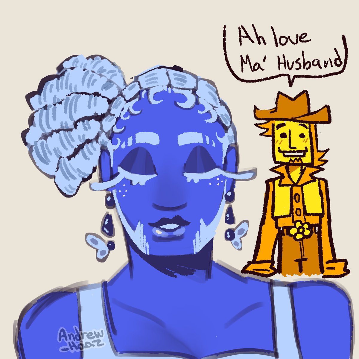 Andrew_haaz's tweet photo. Wanted to draw Blue, but Yellow has to be there because they are a deal package   
#deltarunefanartㅤㅤㅤㅤ https://t.co/xLQCAw6yvP