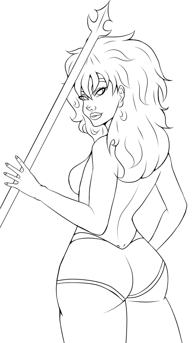 Anatomik_art's tweet photo. Lineart para un fanart. Me encantaria leer sus opiniones. https://t.co/p4JLEIOP6n
