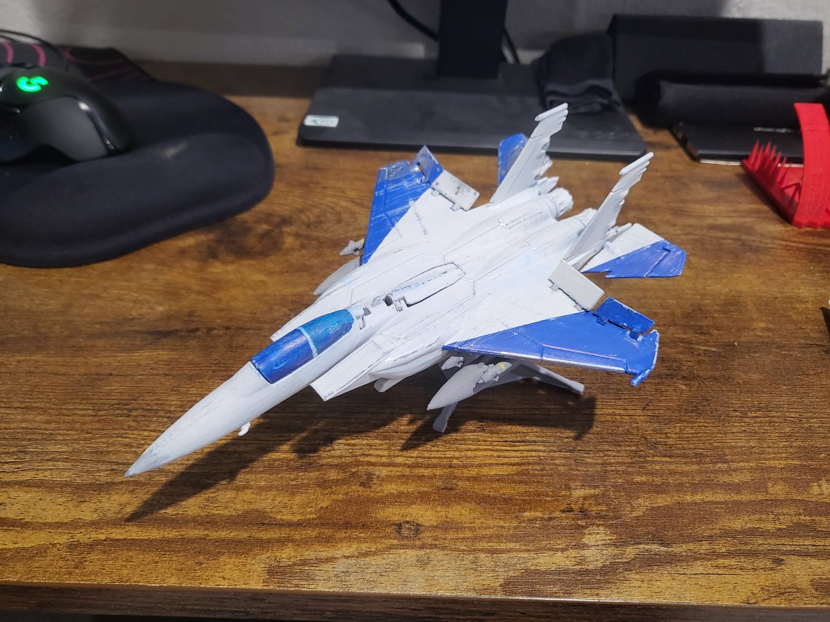 callsignkomodo's tweet photo. In regards to the release of #AceCombat Wings of Theve, I present Cipher. 3d print and colored with sharpies https://t.co/Zjb3zwCcXD