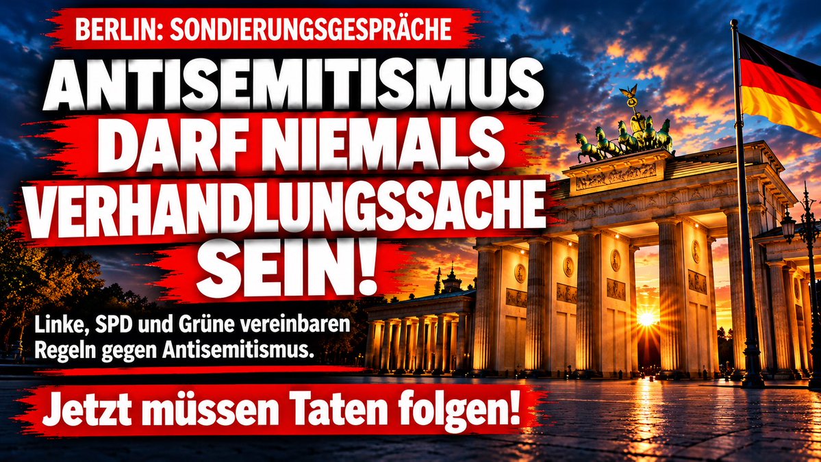 NaunheimSt77438's tweet photo. 🚨 Antisemitismus ist nicht verhandelbar!

Jetzt müssen Taten folgen! 🇩🇪

#Berlin #Antisemitismus https://t.co/Xfz5C8nrK9