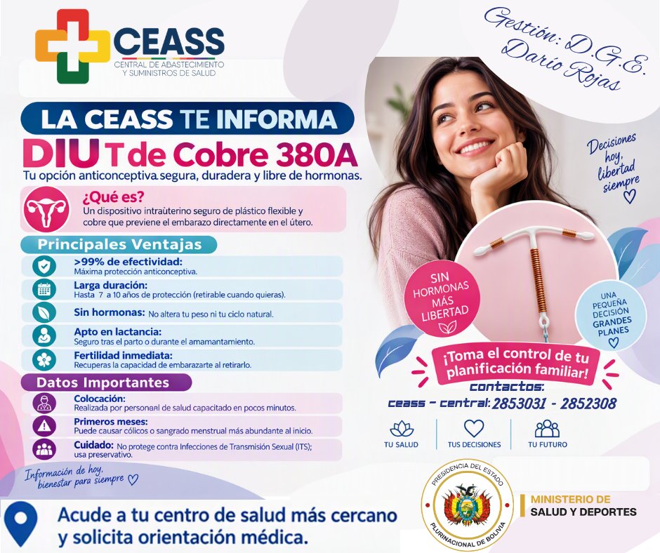 CeassBolivia's tweet photo. 📰𝑳𝑨 𝑪𝑬𝑨𝑺𝑺 𝑻𝑬 𝑰𝑵𝑭𝑶𝑹𝑴𝑨
𝑻𝒖 𝒔𝒂𝒍𝒖𝒅, 𝒕𝒖𝒔 𝒅𝒆𝒄𝒊𝒔𝒊𝒐𝒏𝒆𝒔, 𝒕𝒖 𝒇𝒖𝒕𝒖𝒓𝒐. 

💊𝑪𝑬𝑨𝑺𝑺 — 𝒇𝒐𝒓𝒕𝒂𝒍𝒆𝒄𝒊𝒆𝒏𝒅𝒐 𝒍𝒂 𝒔𝒂𝒍𝒖𝒅 𝒑𝒖́𝒃𝒍𝒊𝒄𝒂 𝒄𝒐𝒏 𝒄𝒐𝒎𝒑𝒓𝒐𝒎𝒊𝒔𝒐, 𝒆𝒇𝒊𝒄𝒊𝒆𝒏𝒄𝒊𝒂 𝒚 𝒗𝒐𝒄𝒂𝒄𝒊𝒐́𝒏 𝒅𝒆 𝒔𝒆𝒓𝒗𝒊𝒄𝒊𝒐. https://t.co/TLhfD51TzE