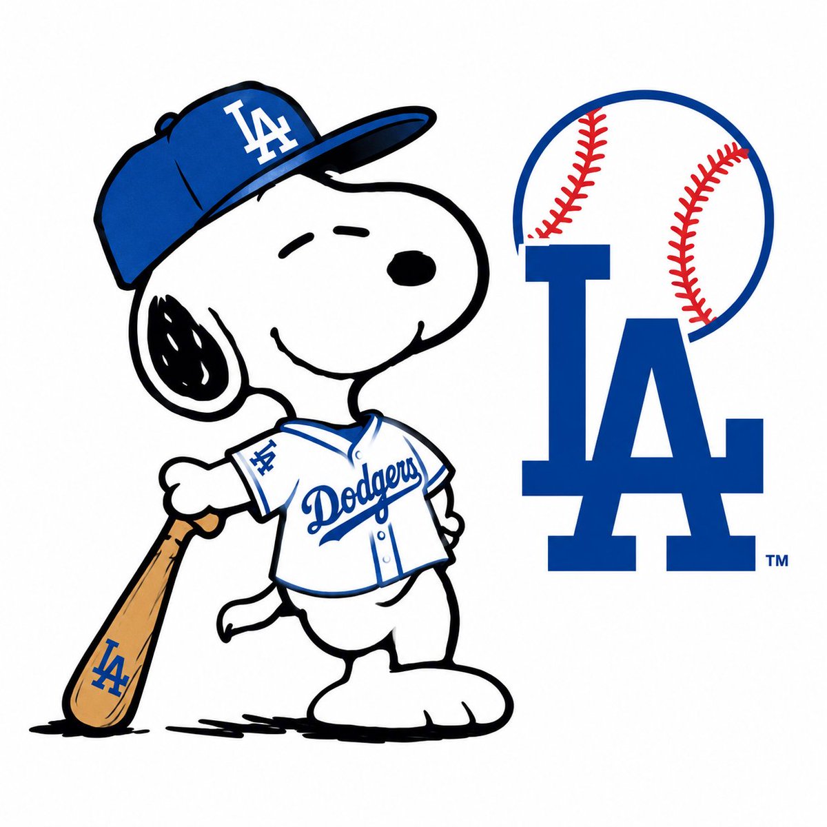 snoopyb047's tweet photo. Snoopy x baseball ⚾️ dodgers 💙 https://t.co/hg5bGtcA43