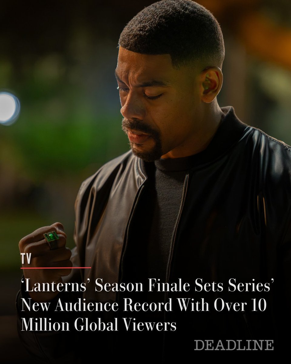 DEADLINE's tweet photo. HBO’s ‘Lanterns’ season finale attracted 10.5 million global viewers in its first three days, marking a new series-best.

It tallied 7.2 million viewers in the U.S. alone, per the latest data from Skydance-owned HBO.

Full details here: https://t.co/7Umg8vZ7vH https://t.co/miBnJsosWZ