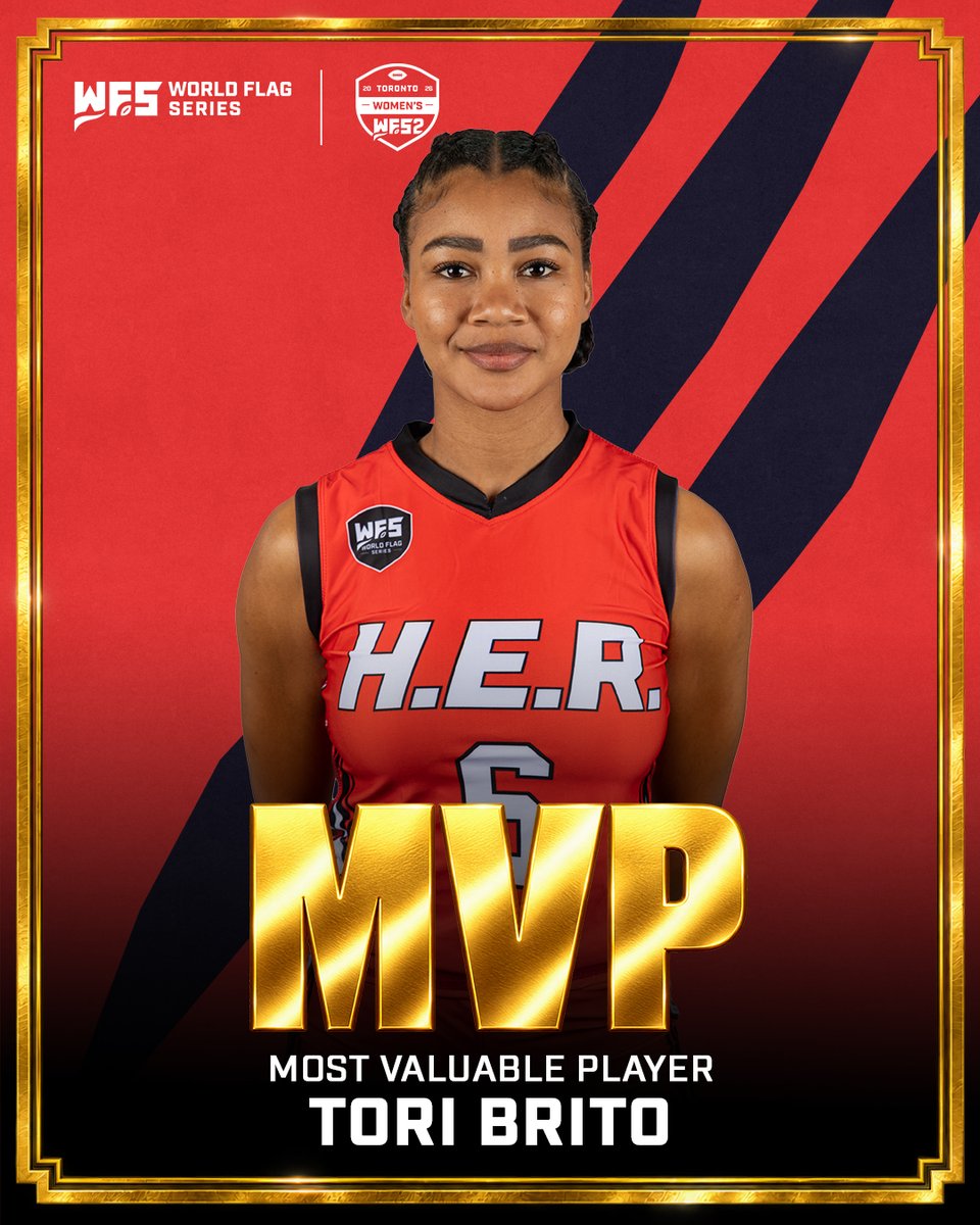 worldflagseries's tweet photo. Our WFS2 MVP Hustle Every Rep's Tori Brito! 🏆🏅

#WFSHonors #WFS2 🇩🇴 https://t.co/BAwehKKn8N
