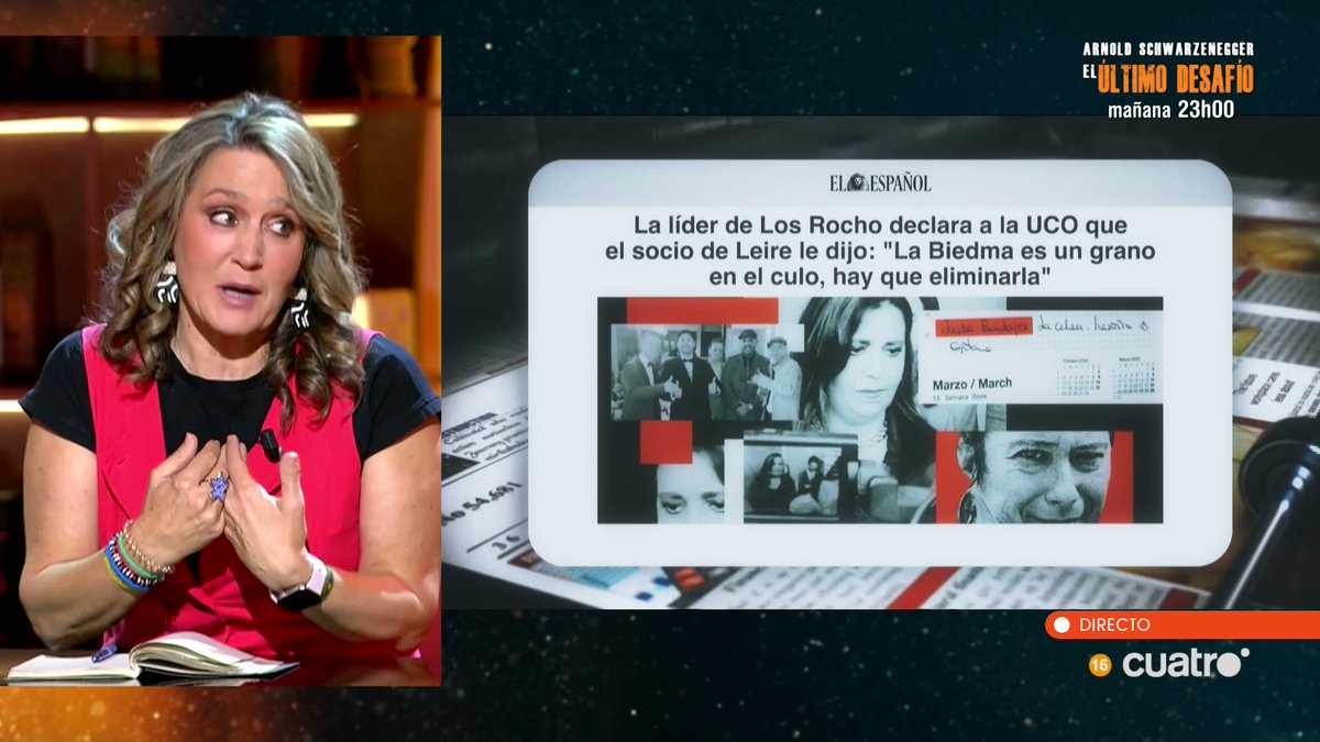 HorizonteCuatro's tweet photo. La líder de Los Rocho declara a la UCO que el socio de Leire le dijo: "La Biedma es un grano en el culo, hay que eliminarla" @elespanolcom 
https://t.co/77btOro7GJ #Horizonte https://t.co/ck7vdCqbNe