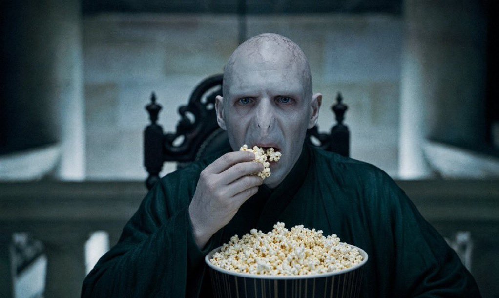 spaceshark23's tweet photo. “Ah, finally it’s gotten to the good part.”

“Master! Harry Potter is distracted by Malfoid! Now is the time to strike him down!”

“Shhh. At last, they’re having a heart to heart. She loved him but didn’t know how to express it beyond teasing. He couldn’t see past the low hanging fruit to the true prize right in front of him.”

“But my Lord!”

“Shhhh. You see? She confessed her love. Oh, Harry, now would be the perfect time to kiss h- oh you absolute chad.”

“….”

“Yes, now hug her tight to show her how much she means to you. Attaboy. Ahhh, perfection.”