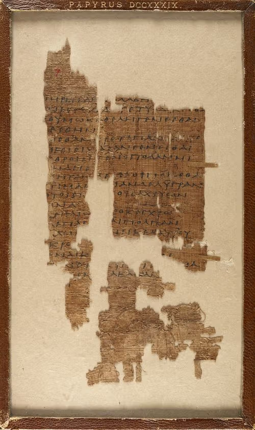 Vanessid's tweet photo. I just taught "Kinds of Water" in my memoir class as an example of the haibun, but what has always struck me as Anne Carson's most important scholarly statement is her translation of Sappho, and her feminist refusal to fill the gaps of the original papyrus, language men imagined https://t.co/dtaSw9IIK1